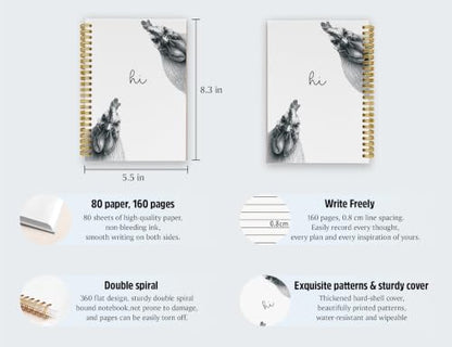 Funny Chicken Notebook Journal,Chicken Themed Gifts Women - color: Chicken, style: White