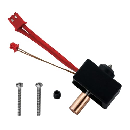 Sprite Extruder Upgrade Heater Block Kit with 0.4mm Nozzle,High Temperature Pro 300℃ Titanium Heatbreak Plated Copper Nozzle for Creality Ender 3 S1/Ender3 S1 Pro/CR10 Smart Pro - style: Sprite Extruder Heater Block Kit E