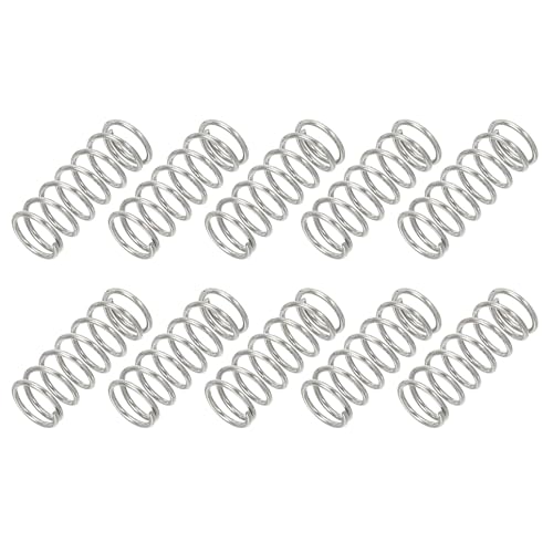 PATIKIL Compression Spring 0.6mm Wire Dia x 6mm OD x 15mm L SUS304 10Pcs - size: 0.6x6x15mm