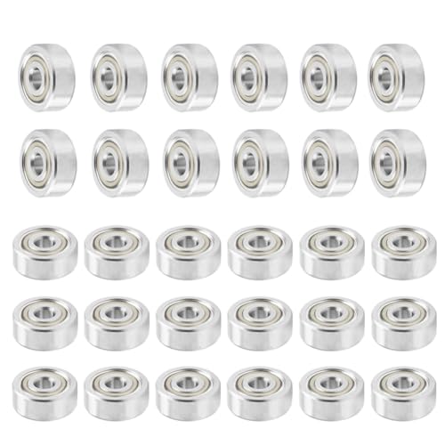 30Pcs 623ZZ Bearing Miniature Ball Bearing Double Shield Deep Groove - size: 623ZZ
