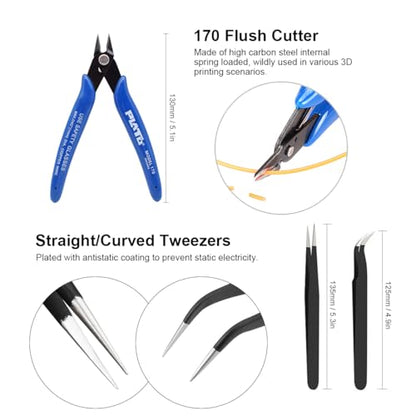 Resin 3D Printer Accessories Kit for Cleanup with Funnel & Silicone Mat