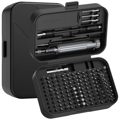 SOONAN 150 in 1 Precision Screwdriver Set, Mini Screwdriver Tool Kit Black - size: 150-IN-Black