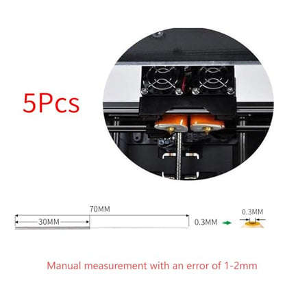 BORDSTRACT 3D Printer Nozzle Tool, Cleaning and Maintenance Kit, 5pcs 0.3mm Cleaning Needles for 0.3mm Nozzles, Quick and Easy Cleaning Material - size: 0.3