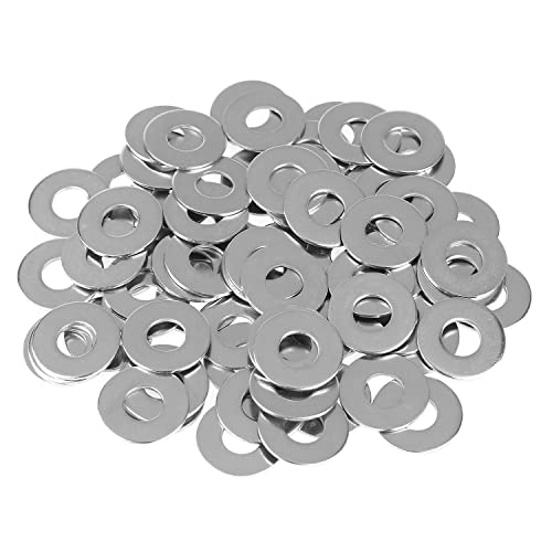 HELIFOUNER 50 Pieces M8x25x1.5mm Fender Washers, 304 Stainless Steel Large Fender Washers, Inner Diameter 8mm, Outer Diameter 25mm, Thickness 1.5mm - size: M8x25x1.5mm