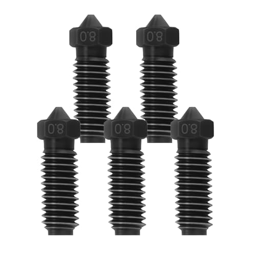 IdeaFormer-3D 0.8mm Kobra S1 Kobra 3 Nozzle Kit, All Metal Upgraded Extruder Hotend Hardened Steel Nozzles for Anycubic Kobra S1/Kobra 3/Combo/Kobra 3 V2 3D Printer Accessories - size: 0.8mm, style: Kobra S1/Kobra 3/Kobra 3 V2/Combo