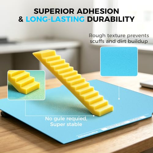 184 * 184mm Cool Build Plate for Bambu Lab A1 Mini 3D Printer,Upgraded Cold Low Temperature,Double-Sided Textured Printing Platform with UltraTack Coating,No Heat & No Glue Required - size: 184 * 184mm