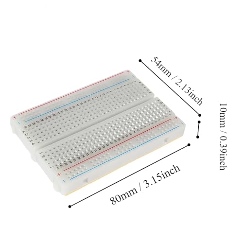Solderless Breadboards 400 Tie Points + 840pcs Connecting Line Cables for Arduino Prototyping Circuit DIY Electronic Project - color: 1pcs400TieBreadboard-LineCable840pcs