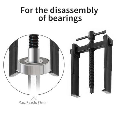 Beam 2 Jaw Puller 3.5" Bearing Gear Pullers, 116mm Hex Head Screw - size: 2Jaw 3.5In 98×116MM
