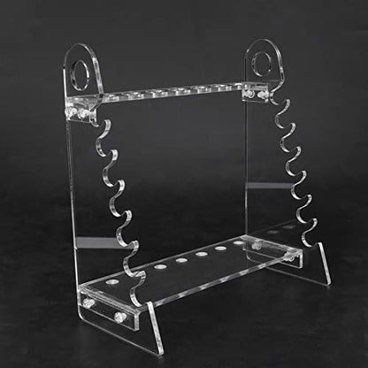 Pilipane Organic Glass Trapezoid Pipette Holder Stand Support Rack for Laboratory Experiments with 1.5cm Hole Diameter Durable and Portable Design