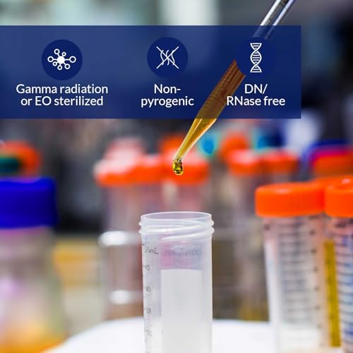 Conical Centrifuge Tubes 50mL, 25 Pcs Sterile Test Tubes with Screw Cap - size: 50mL