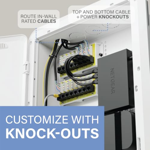 OnQ 30” in Wall Media Box w/Universal Mount Grid & Customizable Knockouts - size: 30 inch