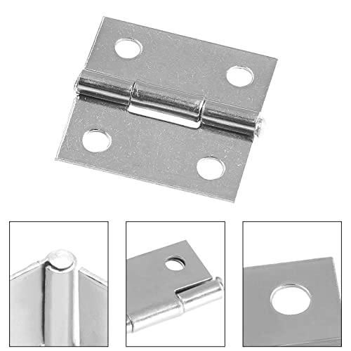 Piutouyar 6Pack 1 Inch Butt Hinge 304 Stainless Steel Mini Hinges - size: 1 Inch