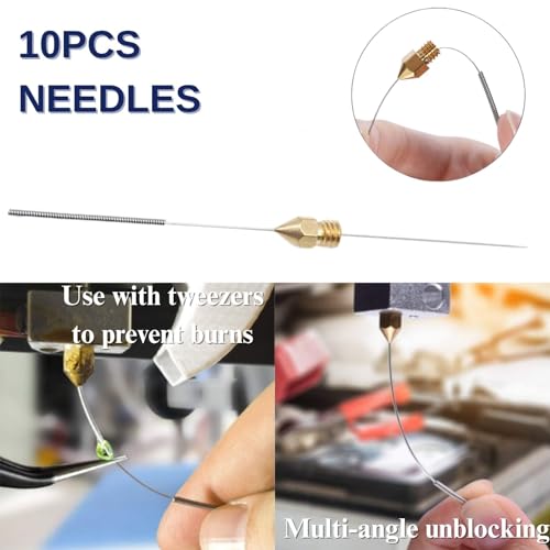 MK8 Brass 3D Printer Nozzle Kit, 0.4mm, 30 Pack