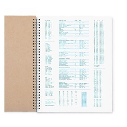Vela Sciences Advanced W7-B Expanded Wirebound Lab Notebook, 9.25 x 11.75 in (23.5 x 30 cm), 144 Pages, Double Wire Looped, 70lb Heavyweight Paper (1-Pack, Grid) - style: Grid