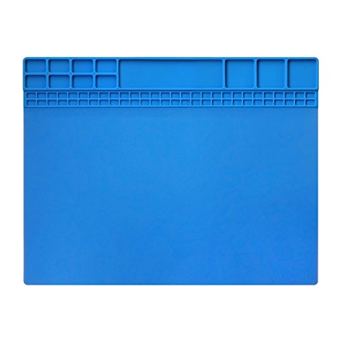 Handook Silicone Soldering Mat, Repair Mat, 16 x 12 Inch, Blue - color: Blue