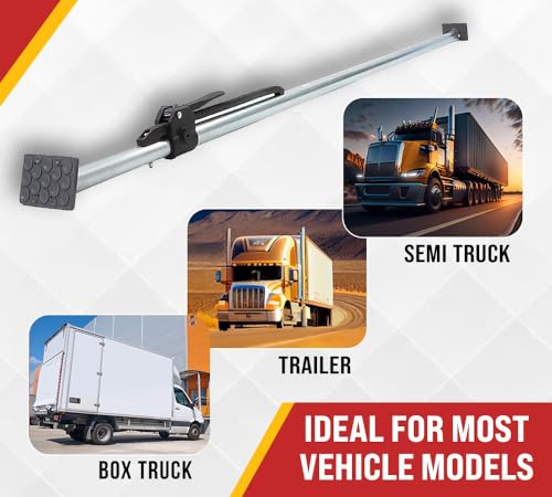 Mytee Products 20 Pack Heavy Duty Adjustable Load Lock Bar for Semi Trailers, Truck Box - 89.75"-104.5" Long Steel Ratcheting Cargo Load Bar Tie-Down Holder for Enclosed Truck & Vans with 2" - 4" Pads - size: 20 - Pack