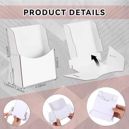 Dianelhall 25 Pcs Cardboard Brochure Holder 4.33x5.51 Rack Card Stand