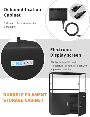 Multiple 3D Printer Stand with Filament Moisture-Proof Storage - color: 90 Rolls-300L