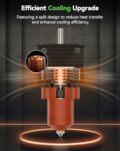 Creality 2025 K1 SE/K1C/K1 Max/K1 Upgrade Ceramic Heating Block Kit, New Version Terminal with Buckle, K1 Series 600mm/s High-Speed Printing Hot End, Extruder Hotend for 3D Printer K1 Series - style: For 2025 K1Max/K1C/K1SE/K1