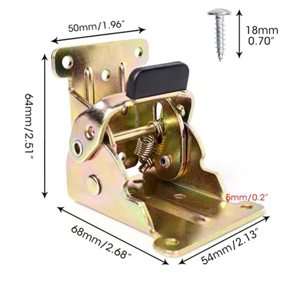 TopDirect 4 Pack Locking Hinge for Folding Table Brackets (Zinc) - color: Zinc, size: 4 Pack