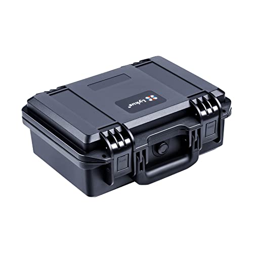 Lykus HC-3010 Waterproof Hard Case with Foam, Inner Size 10.75*6.65*3.94in - color: Black, size: HC-3010