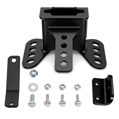Motorcycle Driver Backrest Mounting Hardware Kit Compatible with Harley Touring 2009-2025, Adjustable Seat Backrest Bracket Base with Bolts, Black, Fit Road Glide Street Glide Electra Glide Road King