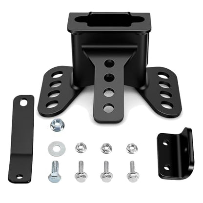 Motorcycle Driver Backrest Mounting Hardware Kit Compatible with Harley Touring 2009-2025, Adjustable Seat Backrest Bracket Base with Bolts, Black, Fit Road Glide Street Glide Electra Glide Road King