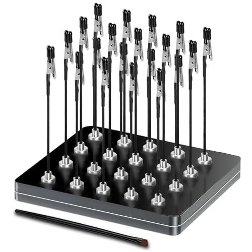 Magnetic Helping Hands, 20 Crocodile Clips, for Soldering & Model Painting - color: Black, size: L