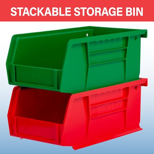 Akro-Mils 30220 AkroBins Plastic Storage Bins, 7"x4"x3", Yellow, 24-Pack - color: Yellow