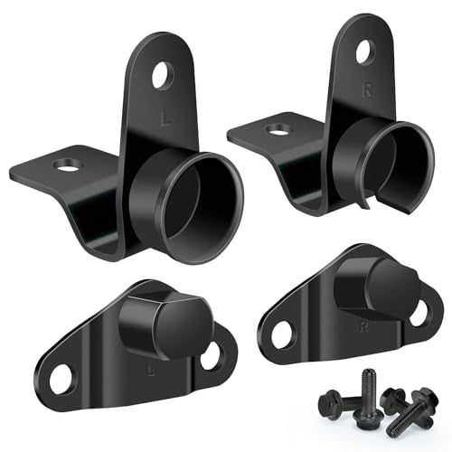 Tailgate Hinge Kit for 1999-2007 Chevy Silverado GMC Sierra 1500 2500 3500 - color: Black