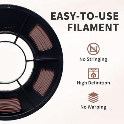 Reprapper Wood PLA Filament Variety Pack - 1.75mm 4 Spool Bundle: Natural, Mahogany, Dark Mahogany & Walnut Real Wood Fiber, Dual Color 3D Printing Material 250g x 4pack - color: Wood Color Pla