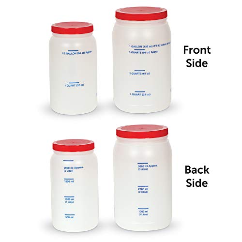 Learning Resources Measuring Jars - 5 Pieces, Grades K+| Ages 5+ Measurement Tools, Math and Science Classroom Supplies, Liquid Measurement and Equivalencies, Multicolor