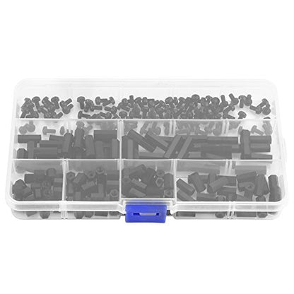 Eujgoov Nylon PCB Standoff Spacer Kit PA66 M2 M3 Male Female Threaded (M3 - size: M3 dual-pass-B model