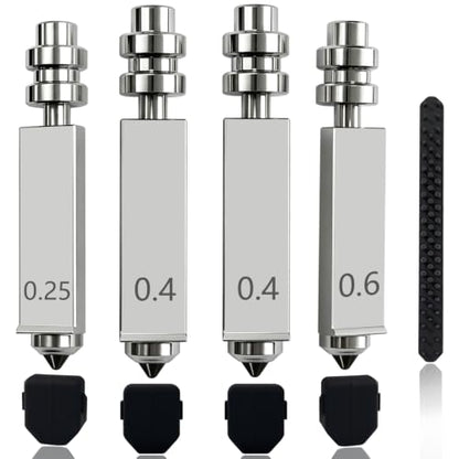 4PK Nozzle for Kobra X/Kobra 4 0.25/0.4/0.6MM Integrated Hotend - style: 4PK