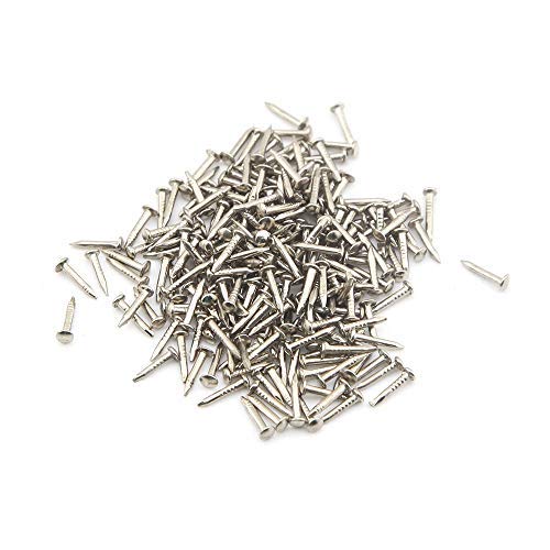 newlng 500PCS Small Nail Round Head Tiny Nails String Art Nails Hand-Made Hardware Accessories Fasteners Mini Nails 1 X 10mm/0.04"X0.4"(DXL) Silver - color: Silvery1*10mm