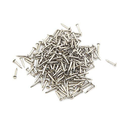 newlng 500PCS Small Nail Round Head Tiny Nails String Art Nails Hand-Made Hardware Accessories Fasteners Mini Nails 1 X 10mm/0.04"X0.4"(DXL) Silver - color: Silvery1*10mm