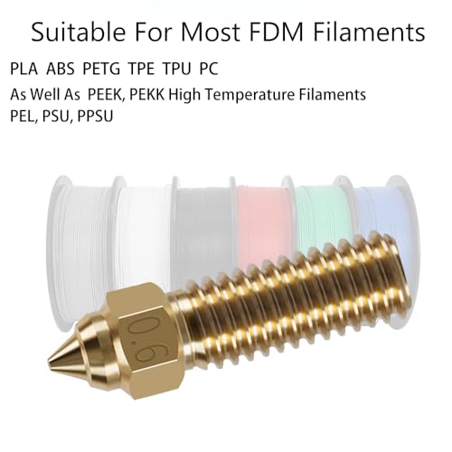10PCS 3D Printer Extruder Nozzles Kit for K1/K1 Max/Ender 3 V3 KE - color: 10PCS Nozzles for K1