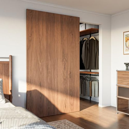 36" Concealed Sliding Barn Door Hardware Kit with Soft Close Mechanism,Aluminum Hidden Wall Mount System,Fit Openning Width 25"~29",No Floor Track,Supports Up to 176 lb(NO Door) - size: 36" Track Kit(No Door)