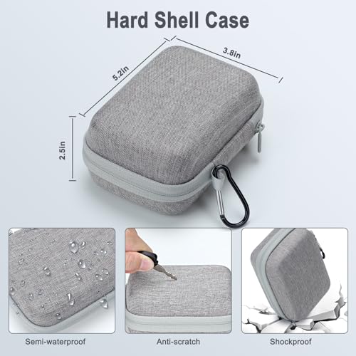 Travel Case for Carson MicroBrite Plus 60x-120x LED Pocket Microscope - color: 5.2x3.8x2.5 inch