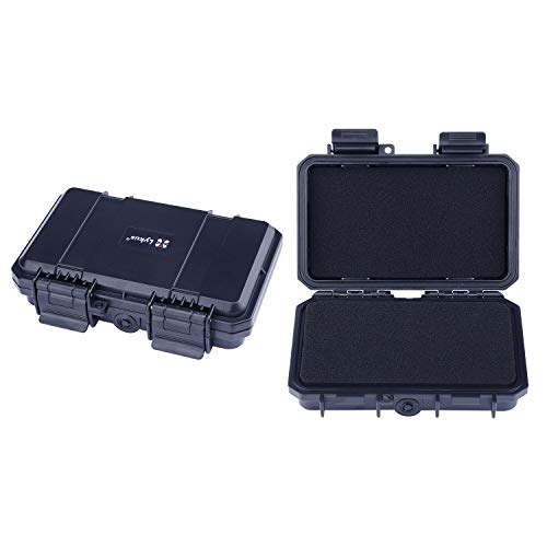 Lykus HC-1510 Mini Hard Case Dry Box with Foam, Inner Size 5.39*2.99*1.3in - color: Black, size: HC-1510