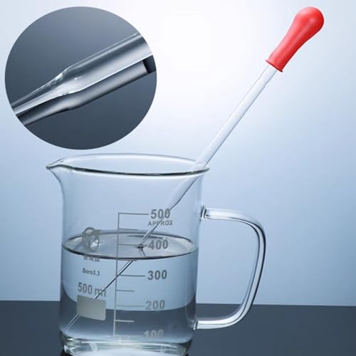Pasteur Glass Pipette - Disposable Borosilicate Glass Pasteur Pipette (5-3/4" - 250pcs) - size: 5-3/4" - 250pcs