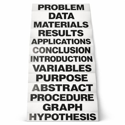 Flipside Products Black Science Fair Titles, Display Board Titles, Projects, School, Kids, Classroom, Pack of 24 - color: Black