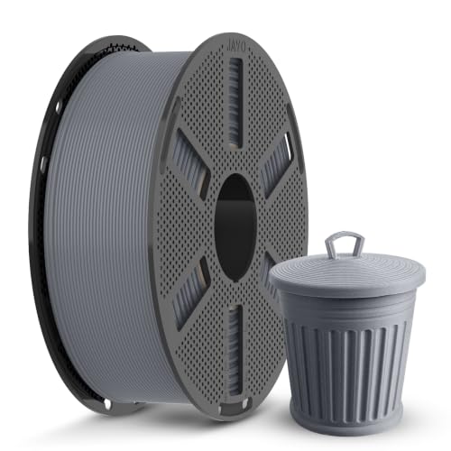 JAYO PLA 3D Printer Filament 1.75mm, 1.1kg Reusable Spool, Grey - color: 1.1kg Gray