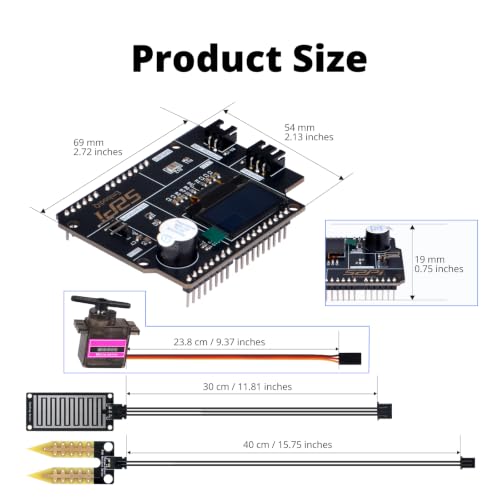 GeeekPi EmbodiQ AI Starter Kit for Arduino UNO Q – 4GB RAM, 32GB eMMC, AI Agent HAT, Soil Moisture & Raindrop Sensors, Servo, Acrylic Mount – Natural Language Control