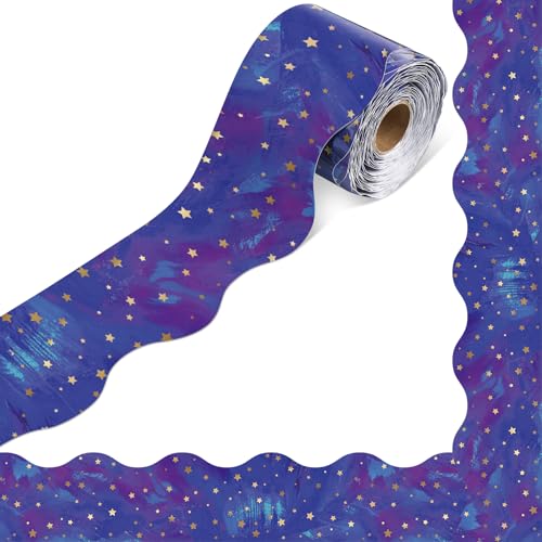 Outus 68 ft Galaxy Space Bulletin Board Border for Classroom - size: 2.99 Inches, style: Galaxy