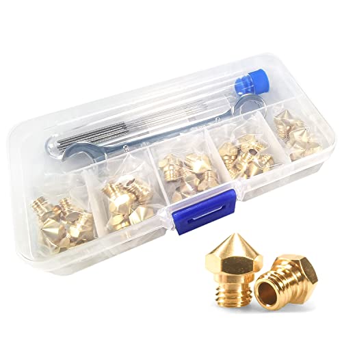 MK10 Nozzles 24 pcs 3D Printer Extruders Brass Nozzles - size: MK10 Brass, style: Kit: Various Nozzles