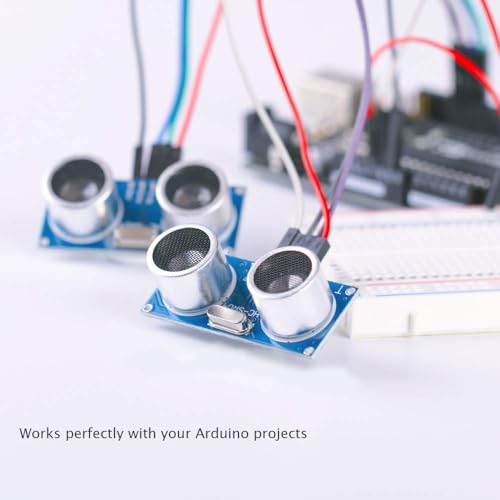 ELEGOO ESP-32 Starter Kit and 5PCS Ultrasonic Sensor Kit Bundle for STEM