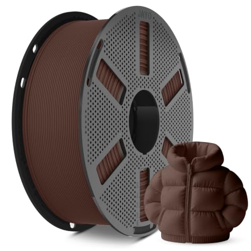 JAYO Matte PLA 3D Printer Filament 1.75mm, 1.1kg, Brown - color: 1.1kg Chocolate