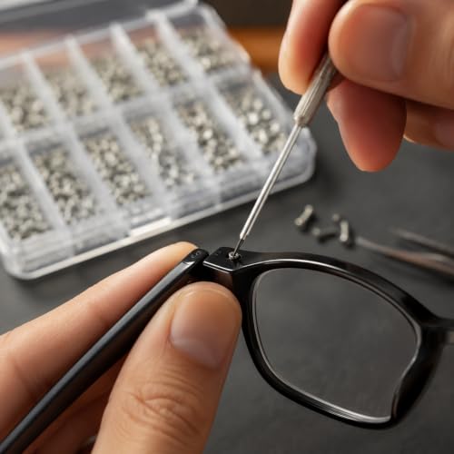 1200 Pcs Mini Screw Kit, Miniature Phillips Self Tapping Tiny Screws for Glasses Electronic Sunglasses Machine Watch Repair Screws Assortment (M1/M1.2/M1.4/M1.7) - size: 5.43*3.07*0.67