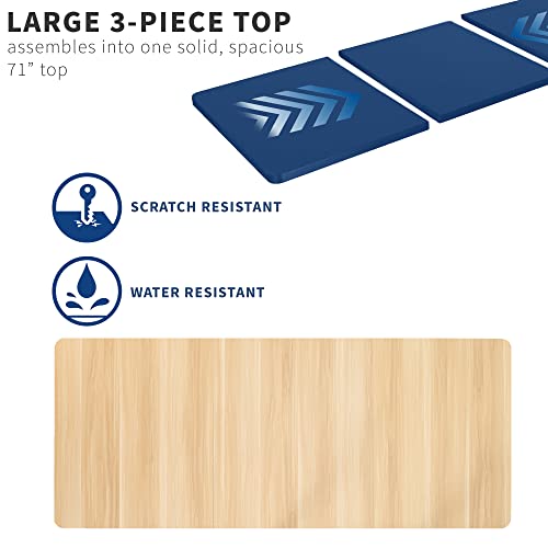 VIVO Light Wood 71 x 30 in Table Top, DESK-TOP72-30C - color: Light Wood